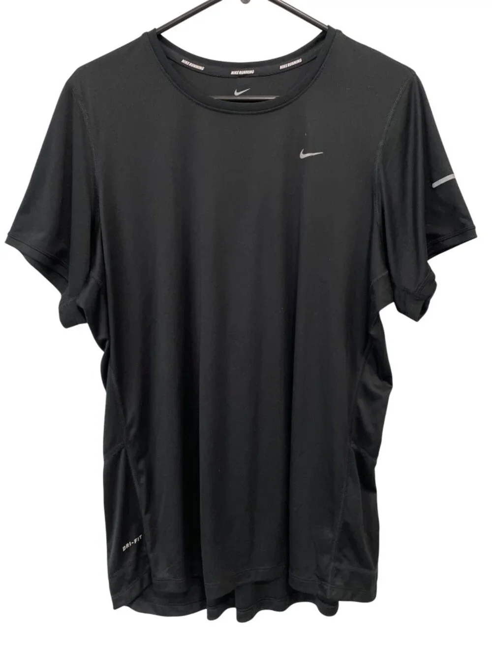 Nike Dri FIT Running Shirt Size 1X Short Sleeve Crewneck Outdoor Athleisure Gym